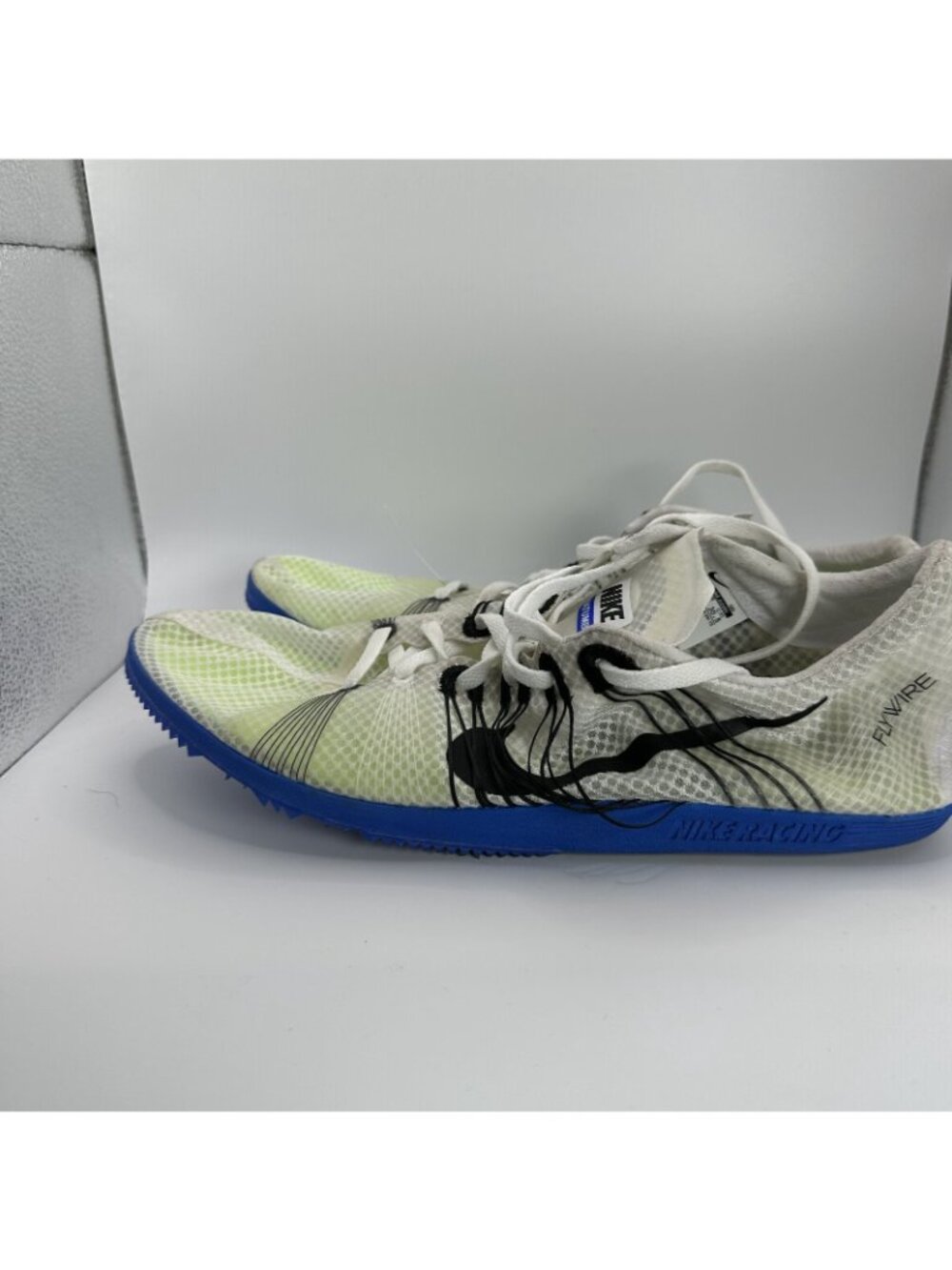 Nike Zoom Matumbo Racing Flywire Shoes Mens Size 12.5 White Blue Track Running - Picture 6 of 11